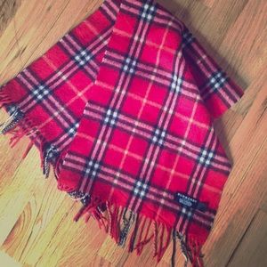 Burberry Cashmere red scarf